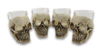 Sinister Skull Shot Glass Set of 4