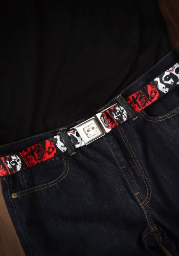 Jason Mask Friday the 13th Seatbelt Buckle Belt