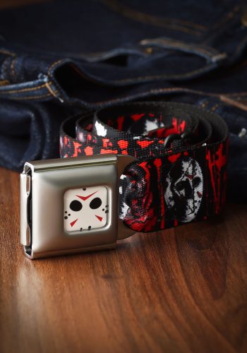 Jason Mask Friday the 13th Seatbelt Buckle Belt