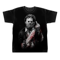 Men's Leatherface Middle Finger Black T-Shirt - Texas Chainsaw Massacre