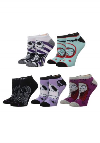 5 Pack of Nightmare Before Christmas Ankle Socks