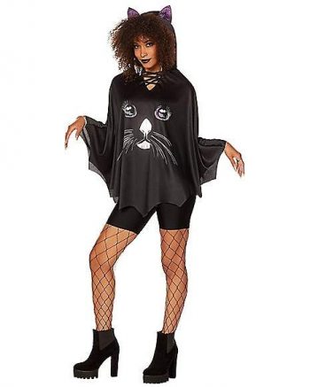 Adult Black Cat Poncho