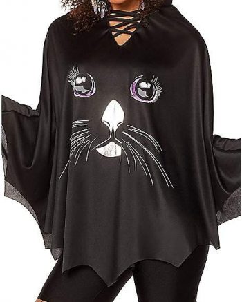 Adult Black Cat Poncho