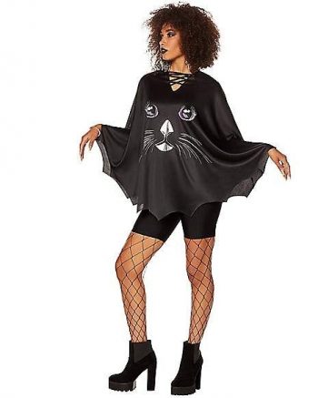 Adult Black Cat Poncho