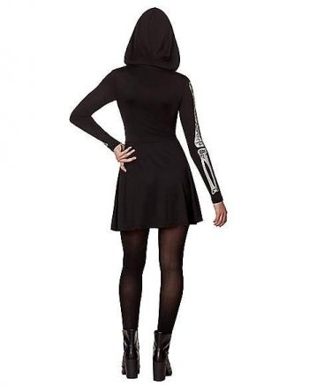 Adult Skeleton Hooded Dress