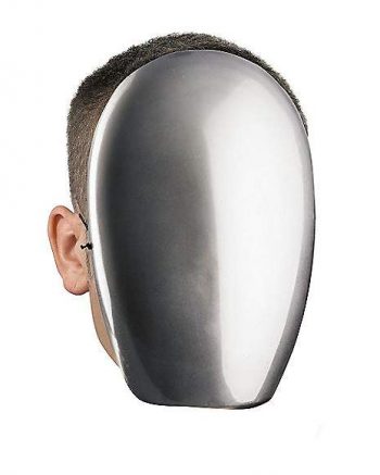 Chrome Faceless Half Mask