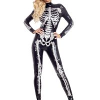 Glamorous Skeletal Beauty Costume for Women