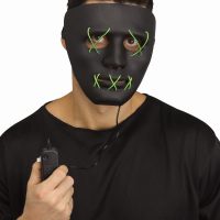 Green Light Up Stitch Mask