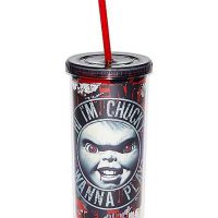 Hi I'm Chucky Cup With Straw