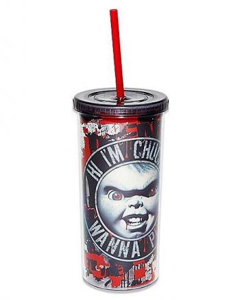 Hi I'm Chucky Cup With Straw