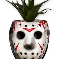 Jason Mask Large Ceramic Planter