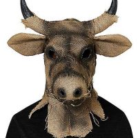 Moving Mouth Bull Scarecrow Full Mask