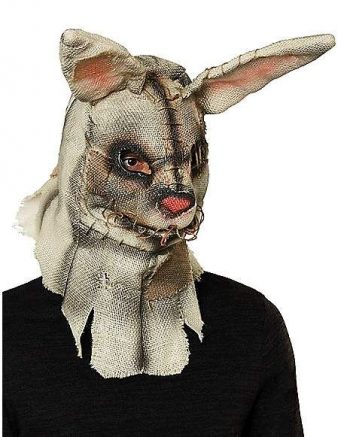 Moving Mouth Rabbit Scarecrow Full Mask