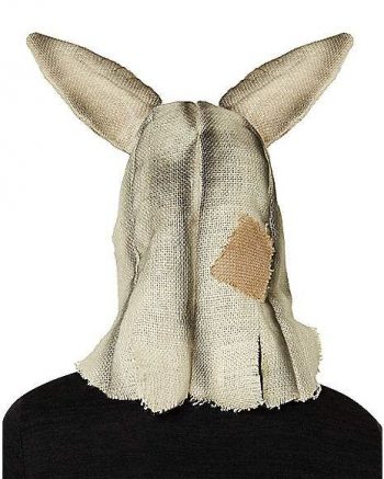 Moving Mouth Rabbit Scarecrow Full Mask