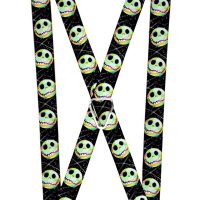 Nightmare Before Christmas Jack Glow 1 Inch Suspenders