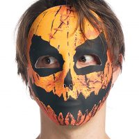 Sublimated Scary Pumpkin Mask