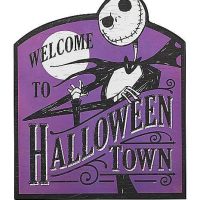 Welcome to Halloween Town Sign - The Nightmare Before Christmas