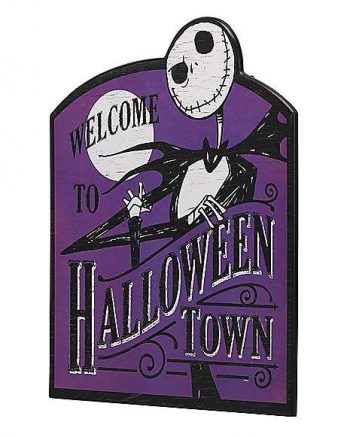 Welcome to Halloween Town Sign - The Nightmare Before Christmas