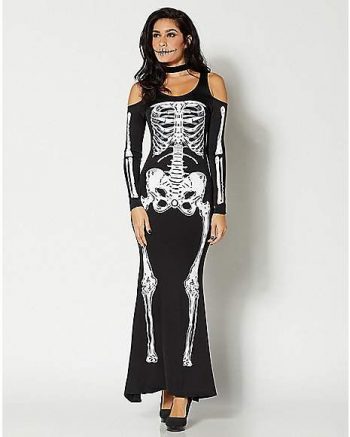 Adult Skelebones Dress Costume