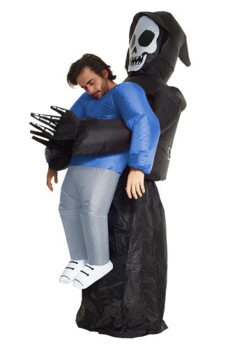 Adult's Inflatable Grim Reaper Pick Me Up Costume