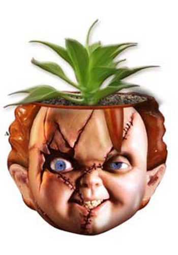 Chucky Face Large Ceramic Planter