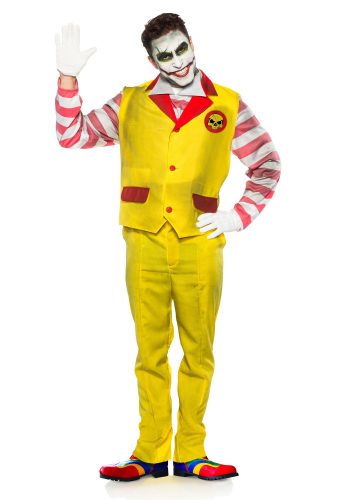 Evil Fast Food Clown Men's Costume