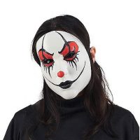 Female Clown Half Mask