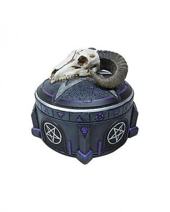 Mystic Arts Ram Skull Trinket Box