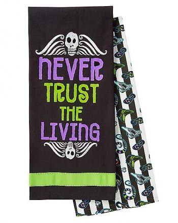 Never Trust the Living Dishtowels 2 Pack - Beetlejuice