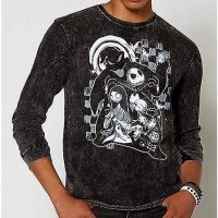 Nightmare Before Christmas Grey Long Sleeve Tee