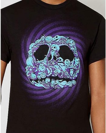 Nightmare Before Christmas Jack Head Collage T-Shirt