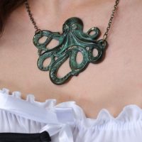 Pirate Kraken Emblem Necklace