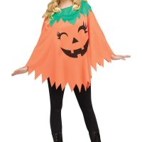 Pumpkin Poncho Costume for Women