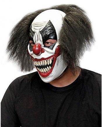 Red White and Black Clown Full Mask