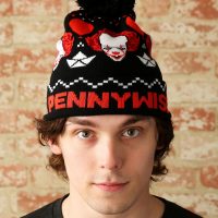 Stephen King's IT: Pennywise the Clown Ugly Christmas Pom Beanie