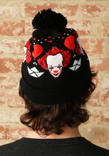 Stephen King's IT: Pennywise the Clown Ugly Christmas Pom Beanie