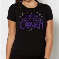 Support Your Local Coven Pentagram T Shirt