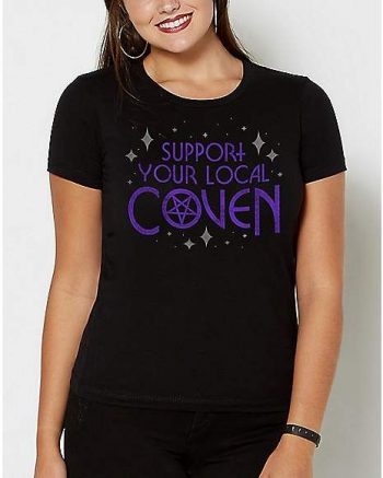 Support Your Local Coven Pentagram T Shirt