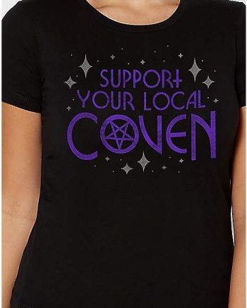 Support Your Local Coven Pentagram T Shirt