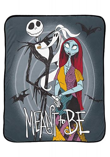 Nightmare Before Christmas Jack and Sally 'Meant to Be' Blanket