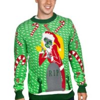 Zombie Santa Christmas Ugly Sweater