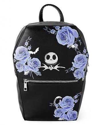 Floral Coffin Jack Skellington Mini Backpack - The Nightmare Before Christmas