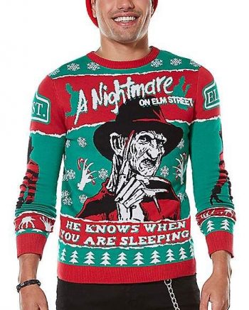 Freddy Krueger Ugly Christmas Sweater - A Nightmare on Elm Street