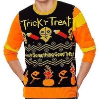 Light-Up Trick 'r Treat Ugly Christmas Sweater