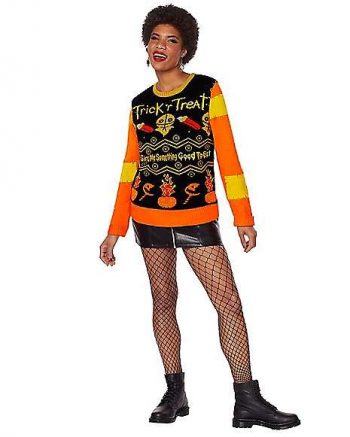 Light-Up Trick 'r Treat Ugly Christmas Sweater