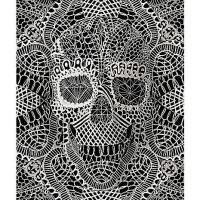 White Lace Skull Poster