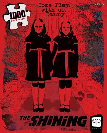 USAOPOLY The Shining Come Play with Us 1000 Piece Jigsaw Puzzle | Officially Licensed The Shining Puzzle | Collectible Puzzle Featuring Characters from The Shining Horror Film