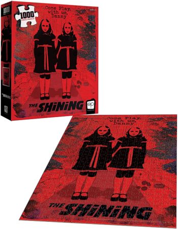 USAOPOLY The Shining Come Play with Us 1000 Piece Jigsaw Puzzle | Officially Licensed The Shining Puzzle | Collectible Puzzle Featuring Characters from The Shining Horror Film