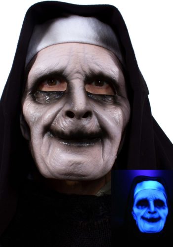 UV Ghostly Nun Mask for Adults