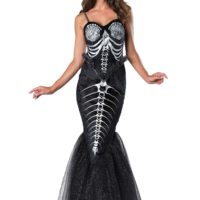 Women's Skeleton Mermaid Costume